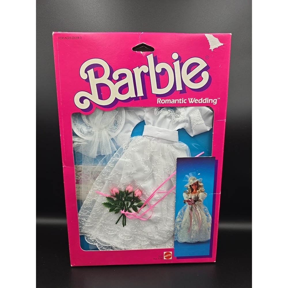Vintage Barbie Romantic Wedding Fashion ‎ #3102 New  1986 Mattel, Inc.